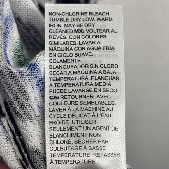 Chico's Ikat Tassel Bell Sleeve Open Cardigan 4 / XXL Black Navy Fringe Tunic - Picture 5 of 7